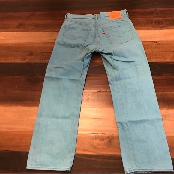 Vintage Levi’s® 501XX Jeans Tiffany Blue 32x30 - Picture 5 of 7